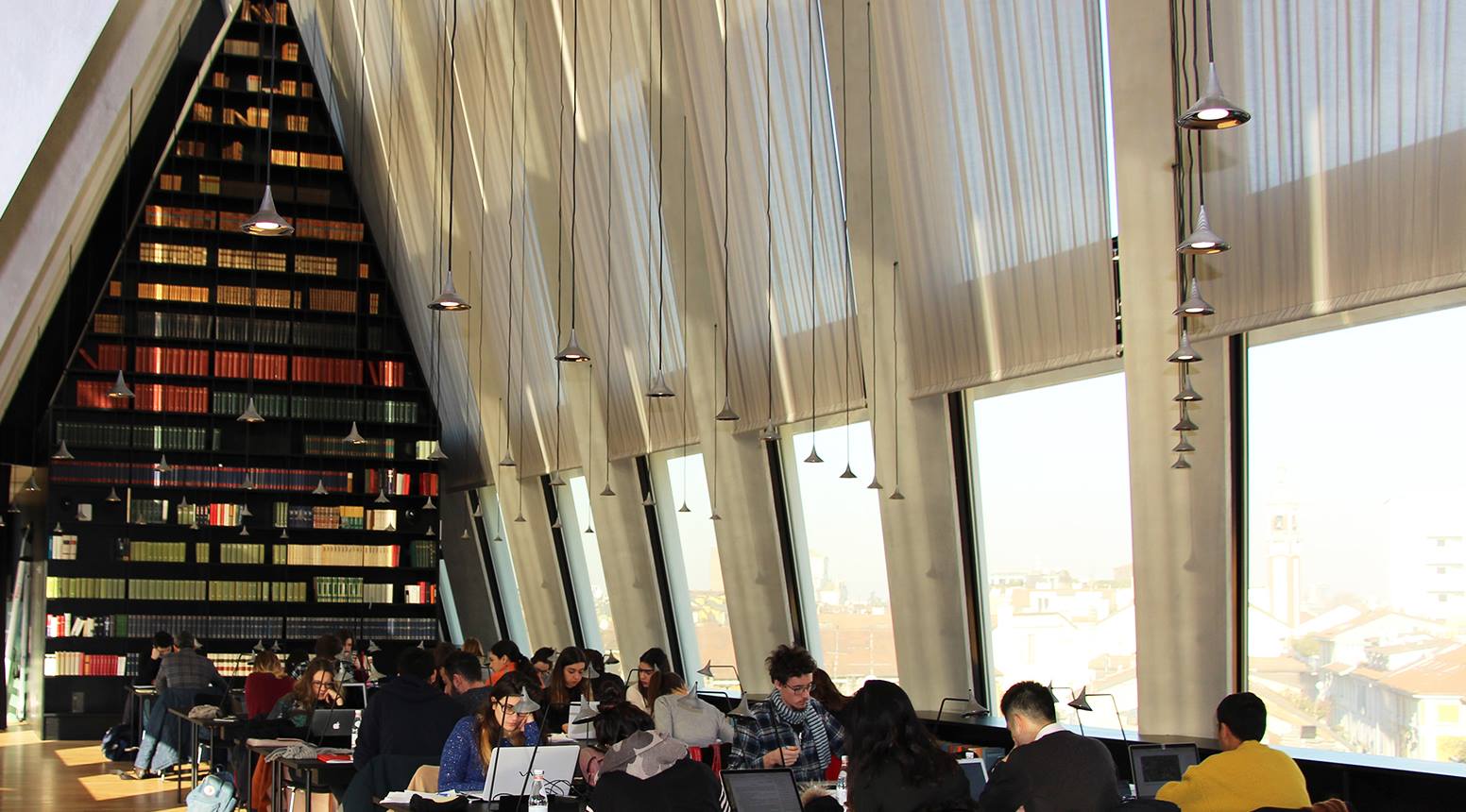 Inside view of the Feltrinelli reading room